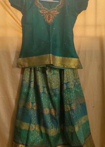 Embroidered Green Blouse