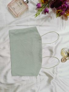 🇭🇲💫❣️ Pista green cute crop top