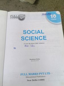 Class 10 Social Science Full marks