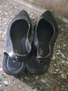 black sandal