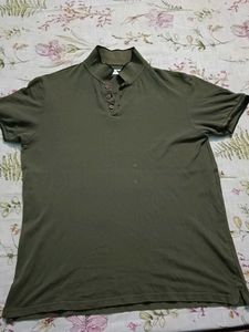 Ajio Olive Polo Tshirt