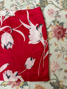 ⋆. 𐙚 y2k chinese red floral miniskirt ⋆. 𐙚 ˚