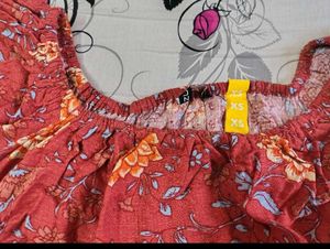 Floral Print Crop Top