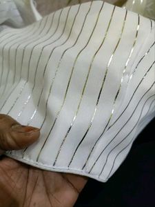 Striped V Neck Blouse