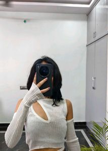 Cutout Knit Top