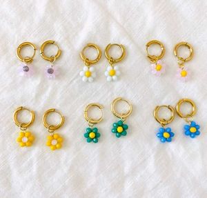 Flower Power Hoop Earrings