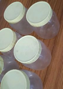 Set of 6 Plastic Jars
