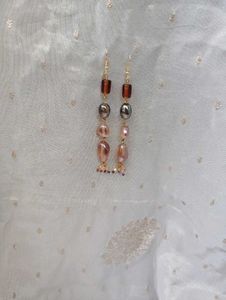Handmade Glass Beaded Dangle Earrings