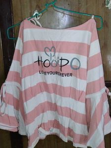 Striped Bell Sleeve Top