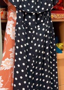 Polka Dot Off-Shoulder Dress