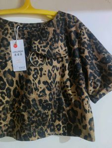 Leopard Print Crop Top