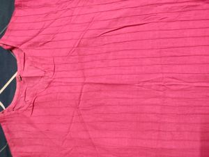 Pink Kurta With Designer Pant