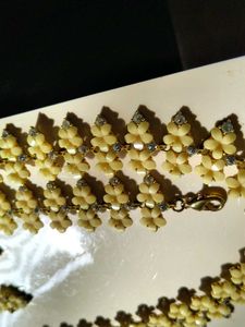 Floral Beaded Necklace &amp; Earring Set