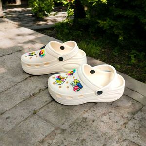 Platform Clogs with Cute Charms