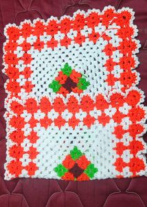 Handmade Crochet Puja Aasan/Placemat/thalposh