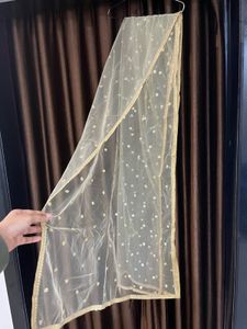 Elegant Gold Polka Dot Dupatta