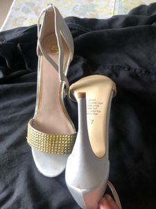 Silver Grey High Heels.