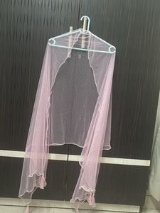 Pink Embellished Dupatta