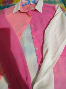Shade Of Pink Georgette Shirt
