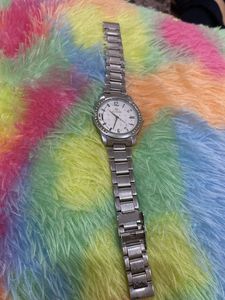 Silver Classic Analog Women Watch