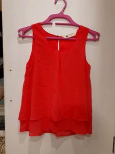 Hot Pink Sleveless Top