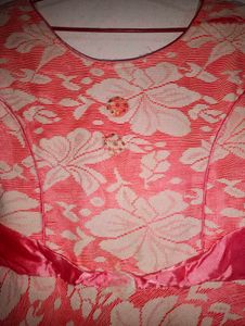 Floral Pink &amp; White Party Dress/Gown