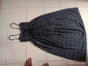 Printed Dress Back Side Adjustable Nd Elastic