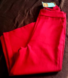 Brand Madame Red Trousers For Girls