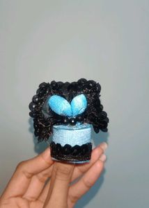 Blue And Black Pagadi For Laddugopal.