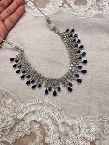 Elegant Blue Stone Jewelry Set