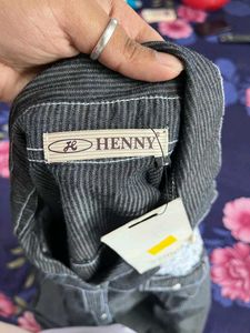 Henny Gray Striped Blouse