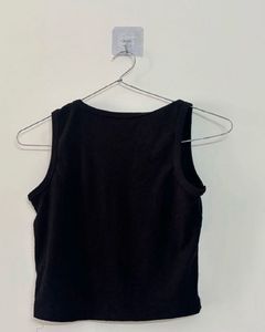 Unique Black &amp; Beige Crop Top It is Fit S To M