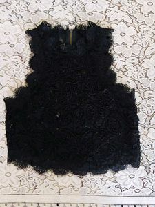 Black Lace Tank Top