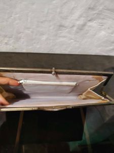 Vintage Checked Clutch