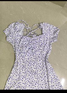 Zudio sweetheart Neckline Print Mini Dress