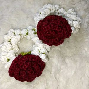 Crochet Flower Gajra Set