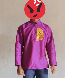 Men's Purple Kurta