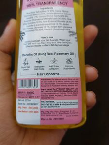 Soulflower Rosemary Lavender Amla Hair Growth Oil