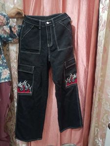 Black Denim Pants