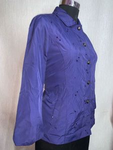 Purple Embellished Jacket