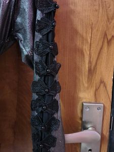 EXCLUSIVE 💖 DESIGNER 💝Elegant Silver &amp; Black Top