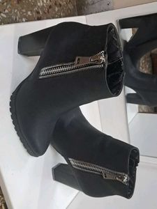Black Matte ankle Length Boots