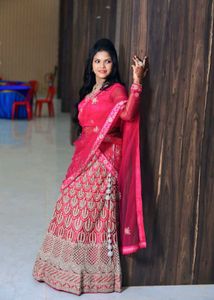 Elegant Pink Lehenga Choli