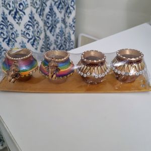 Decorative Matka 4 Pieces For Festive Decoration