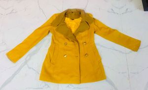 Stylish Mustard Women's Coat