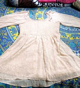 Blush Floral Long Sleeve Dress