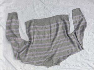 H&amp;M Striped Knit Pullover Sweater