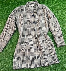 Retro Plaid Coat unused brand new