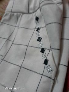 Floral White Pants 👖