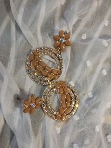 Peach Earing party Wear Type